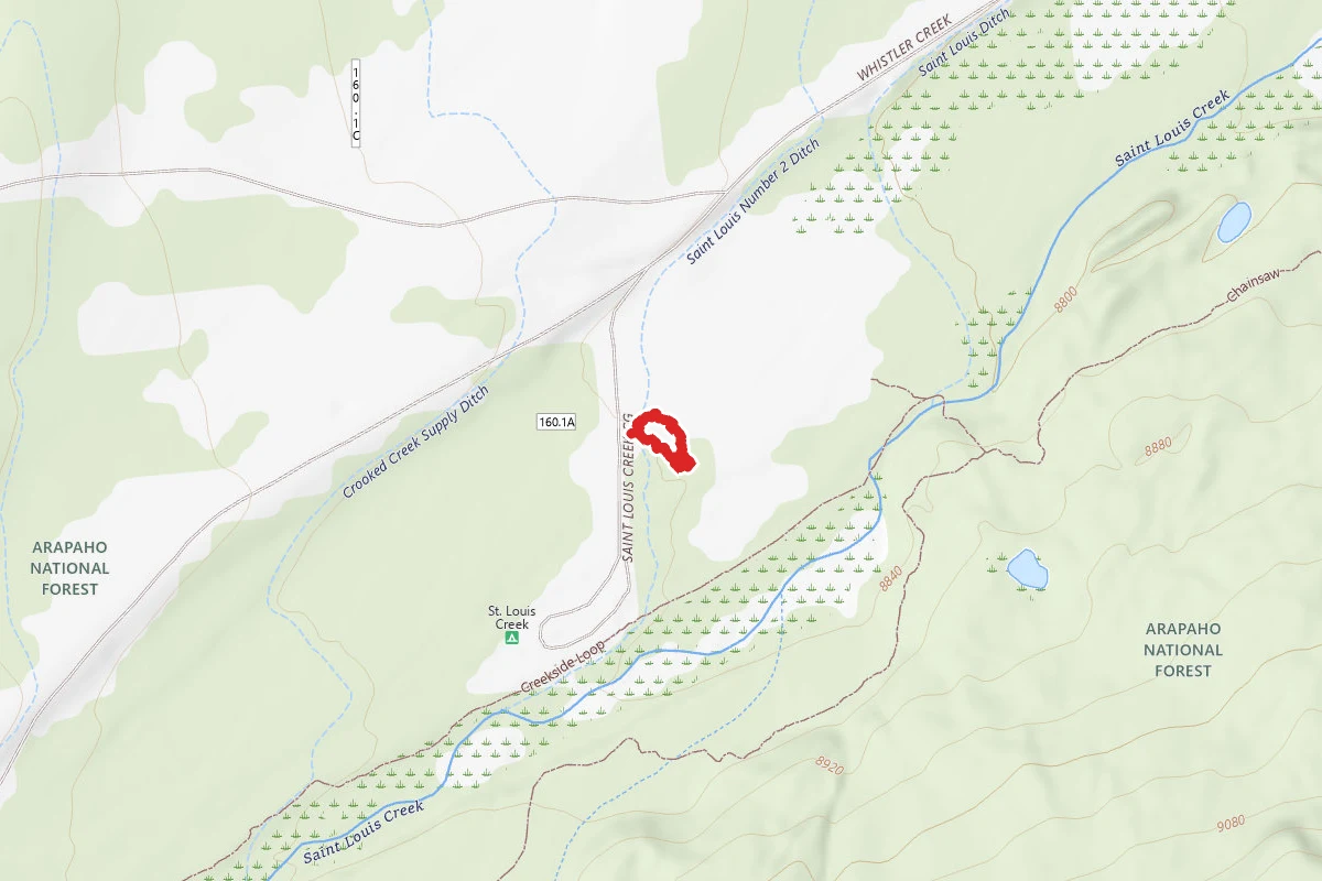 Kids Creekside Loop Trail route map