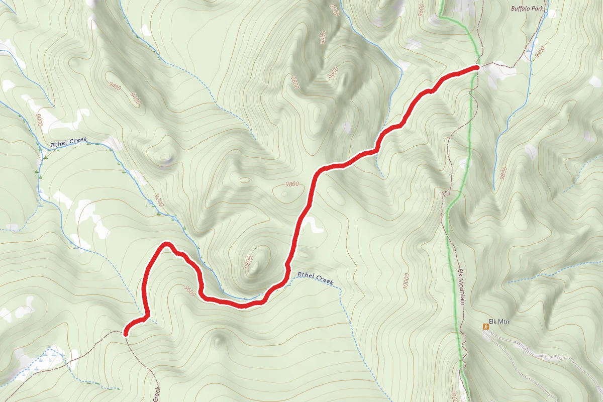 Buffalo Creek Trail route map