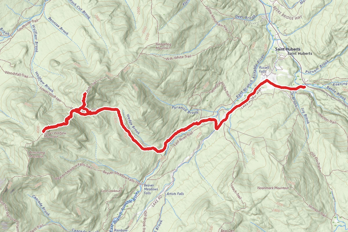 Upper and Lower Wolfjaw Trail