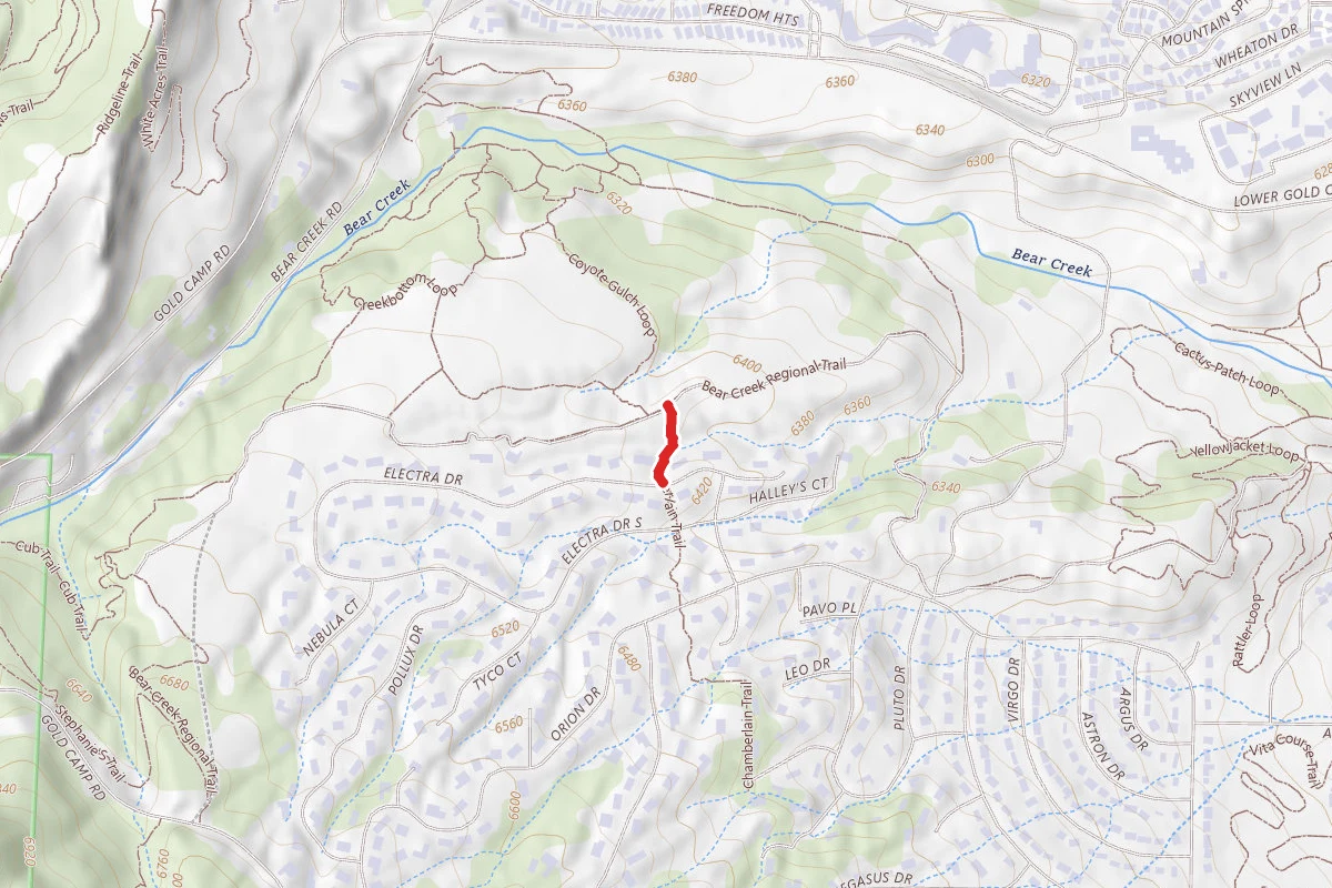 Chamberlain Trail route map