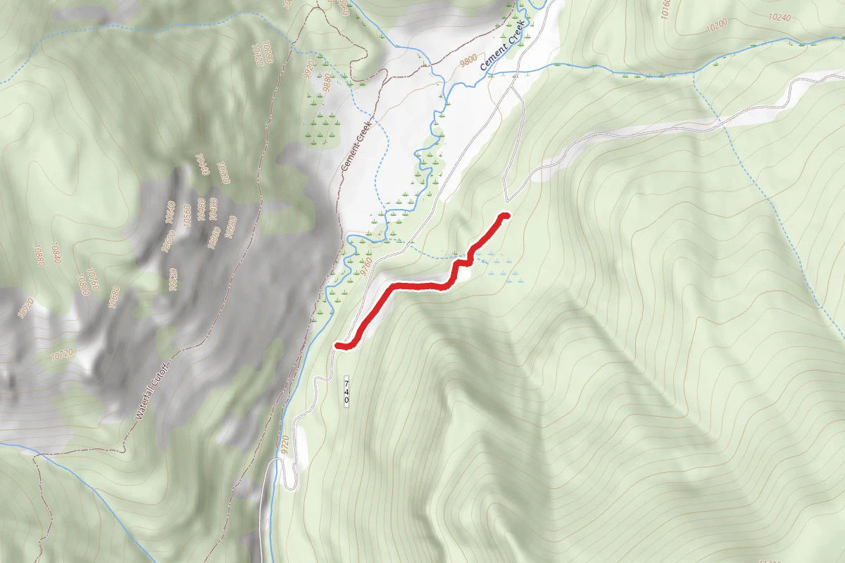 Reno Divide Cutoff Trail route map