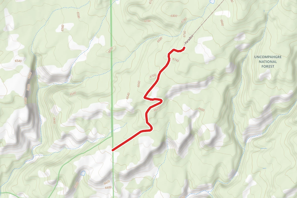 Paradox Trail route map