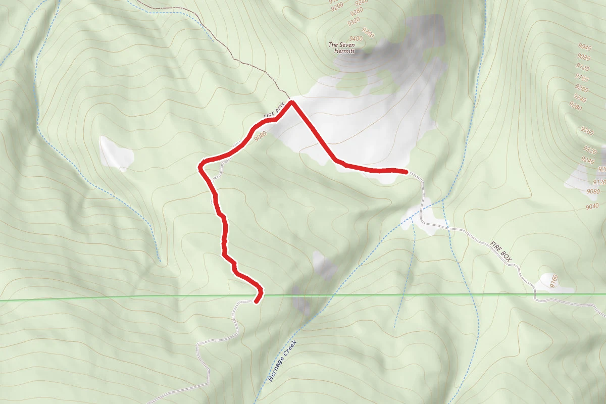 Fire Box Road route map