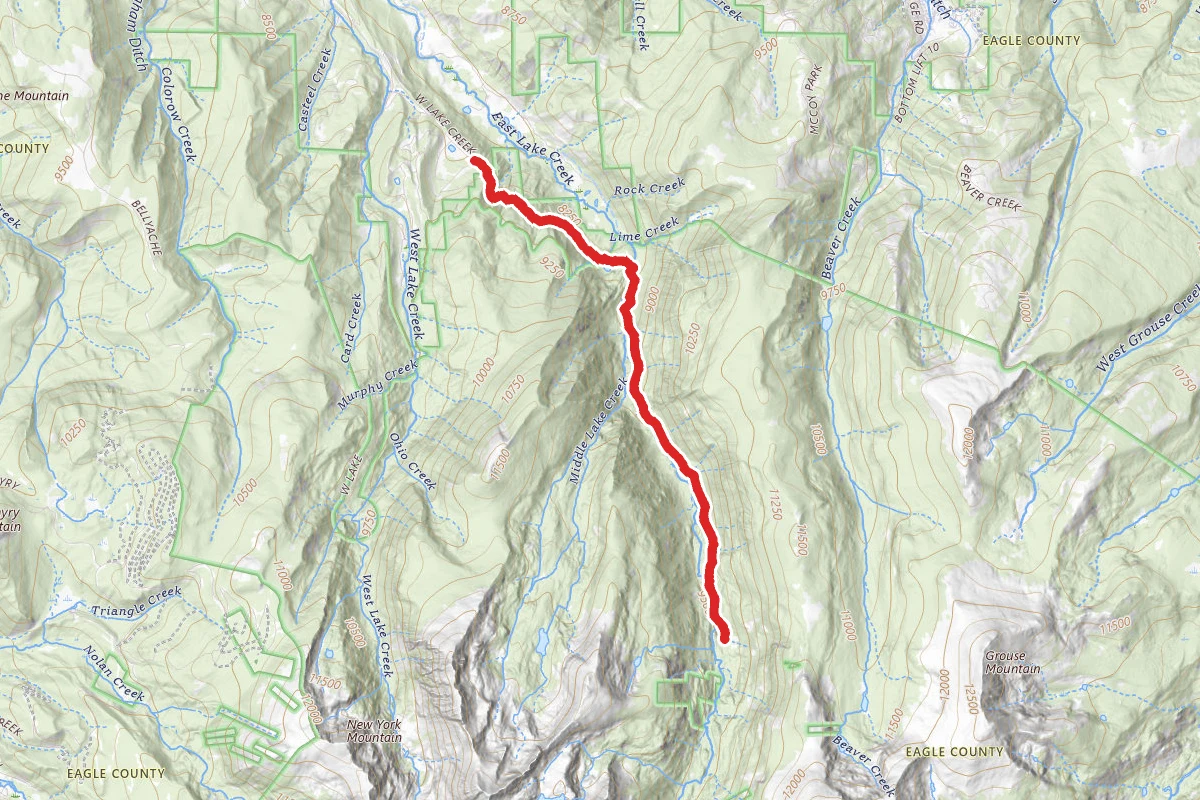 East Lake Creek Trail