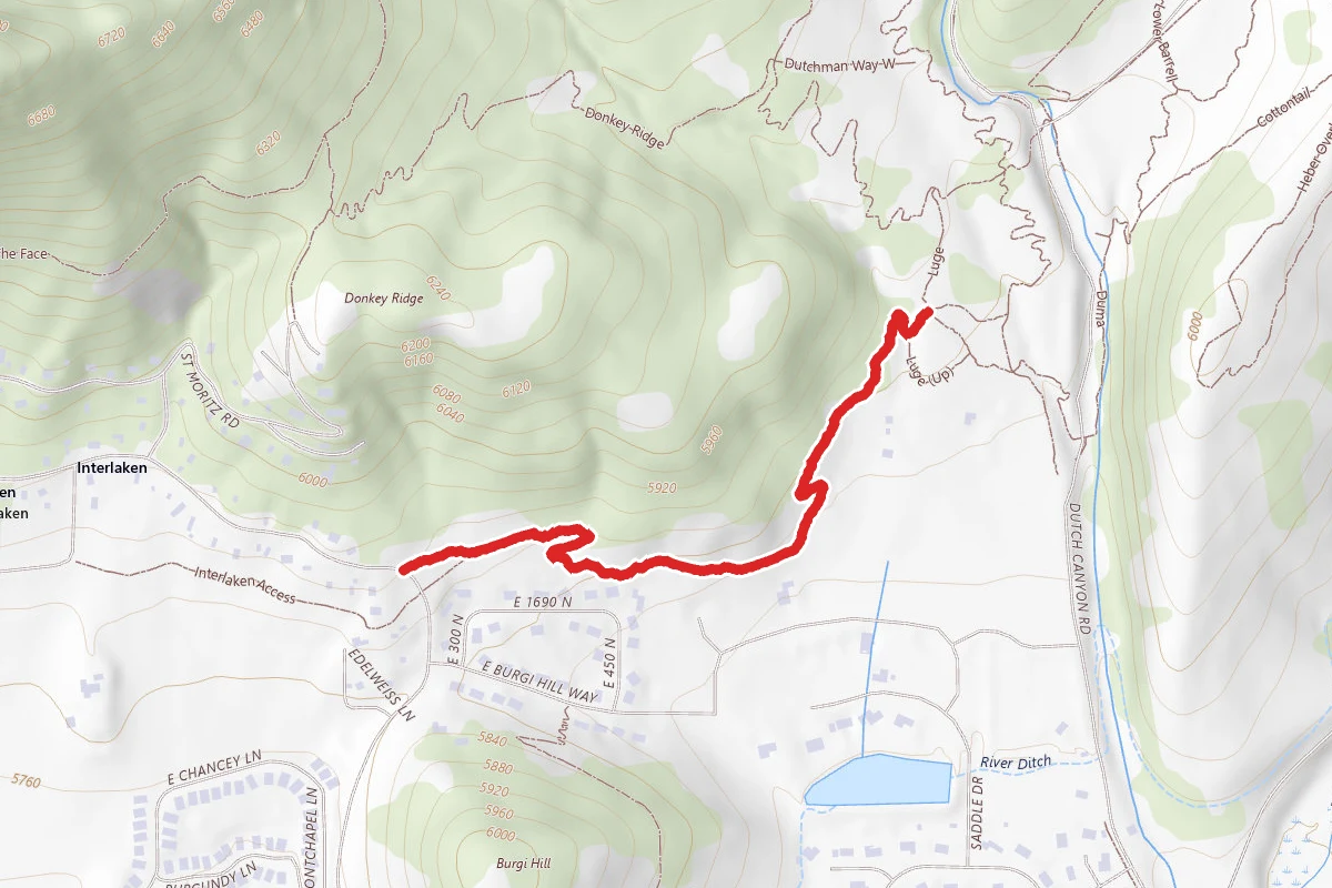 Interlaken Trail route map