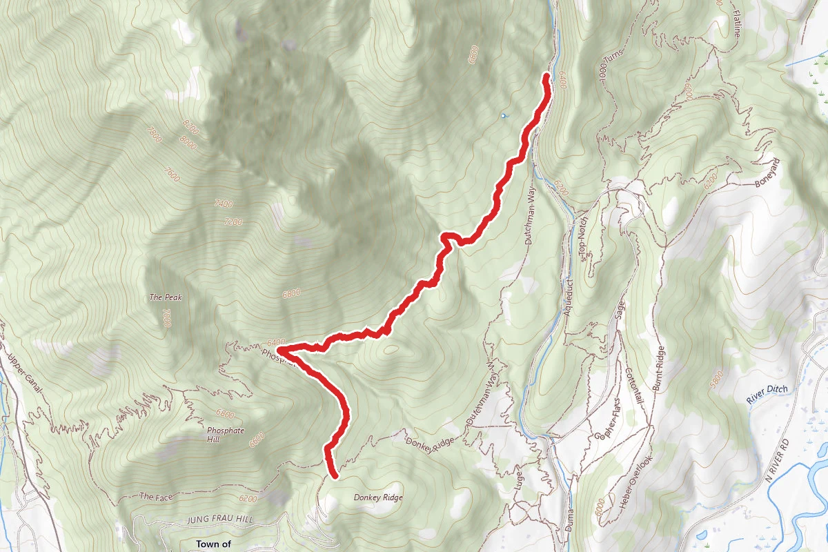 Prospector route map