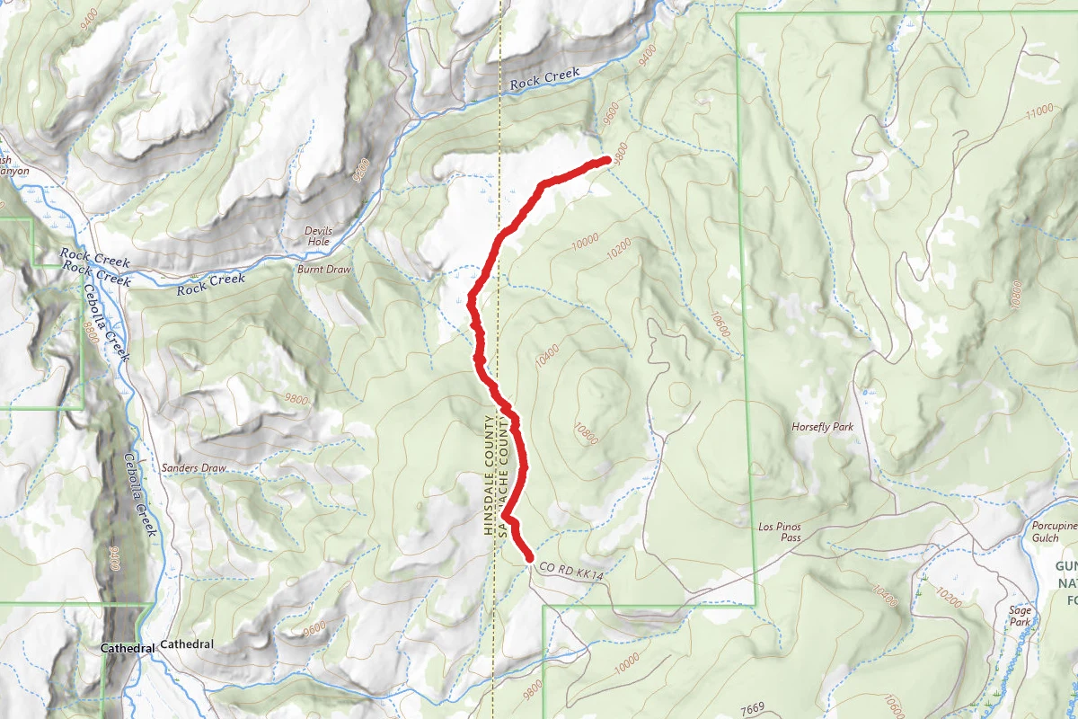 Devil's Hole Road route map