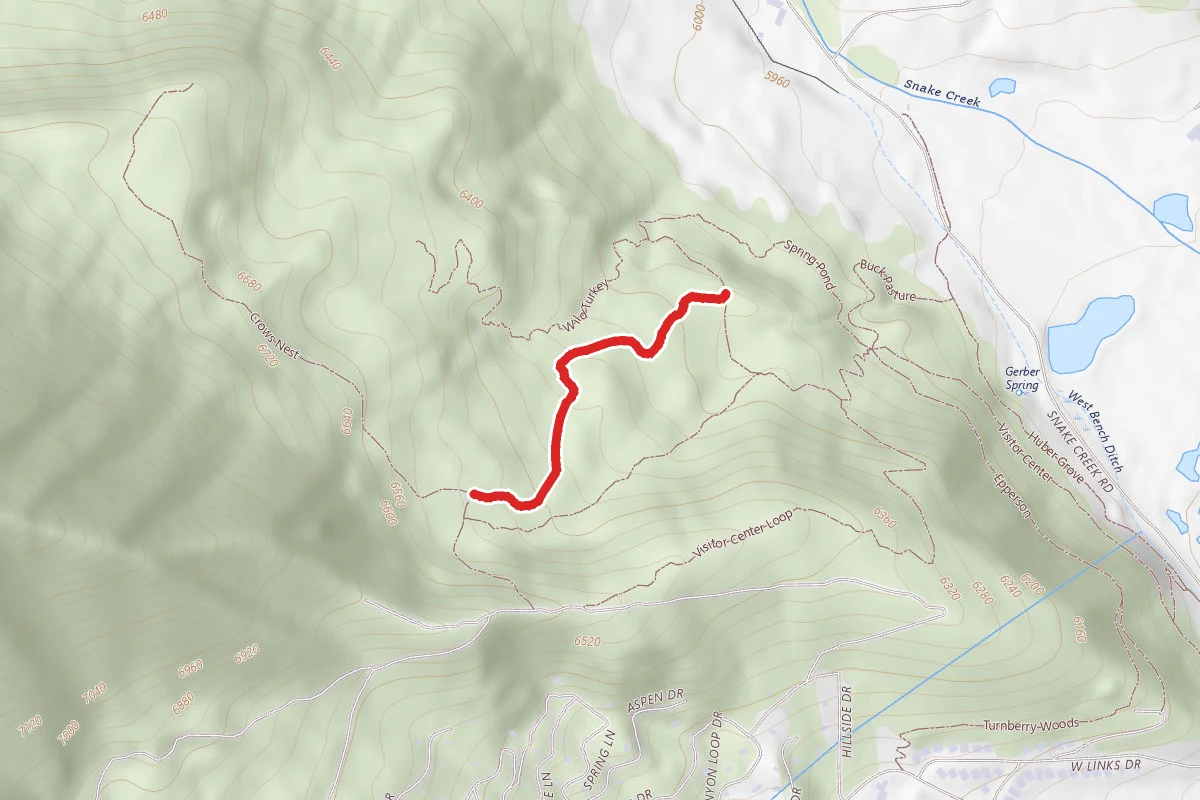 Crows Nest route map