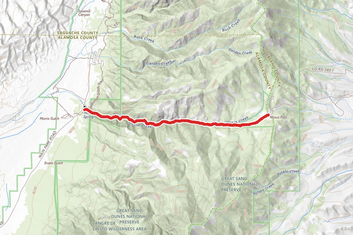 Mosca Pass Trail
