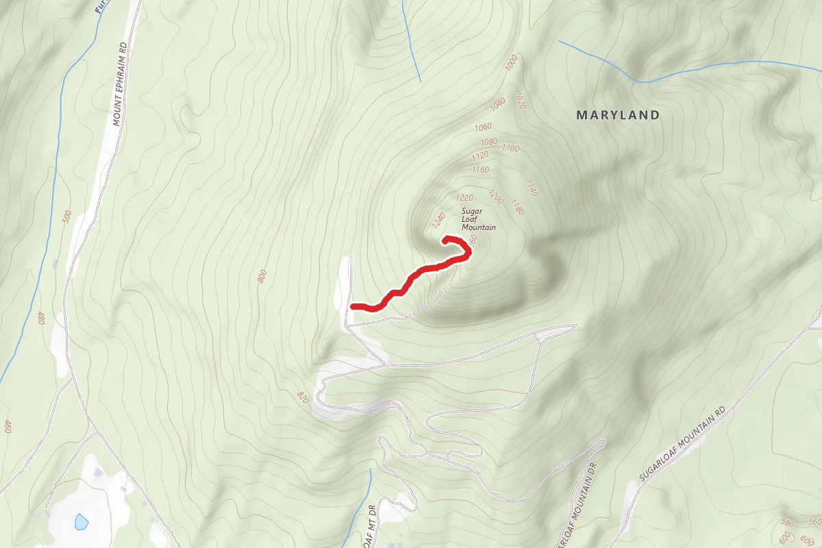 A.M. Thomas Trail to Sugarloaf Mountain