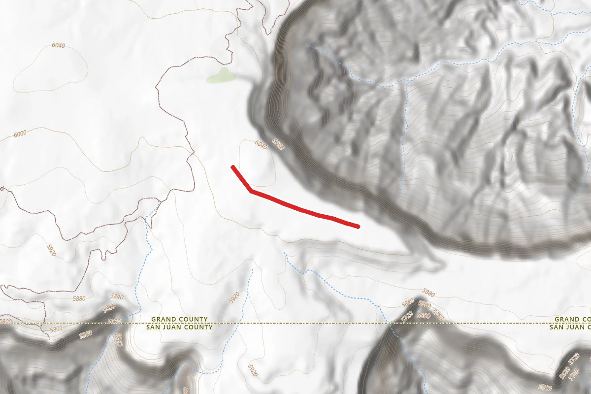 Miner's Point Trail route map
