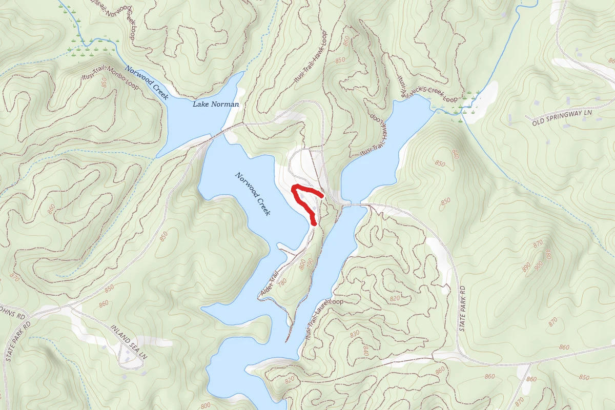 Dragonfly Trail route map