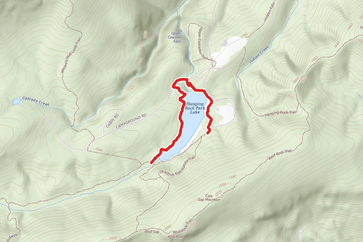 Fishing Path route map