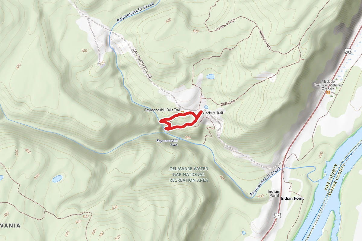 Raymondskill Falls Loop Trail