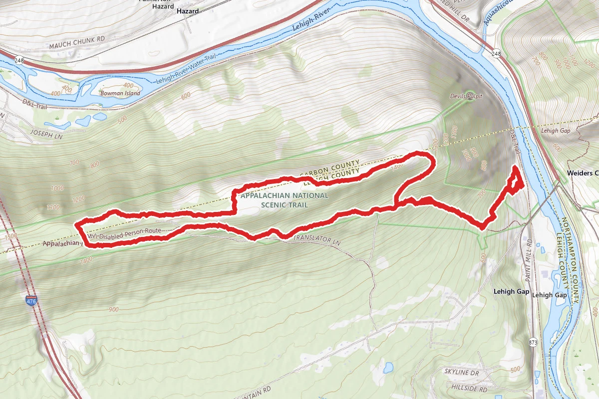 Appalachian Trail to North Trail Loop