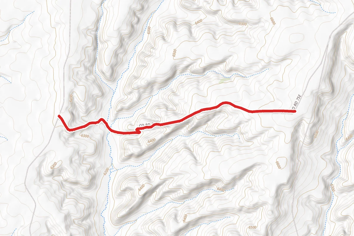 Seven Mile Draw Road route map