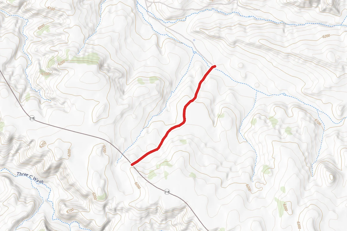 West Simsbury Spur Road route map