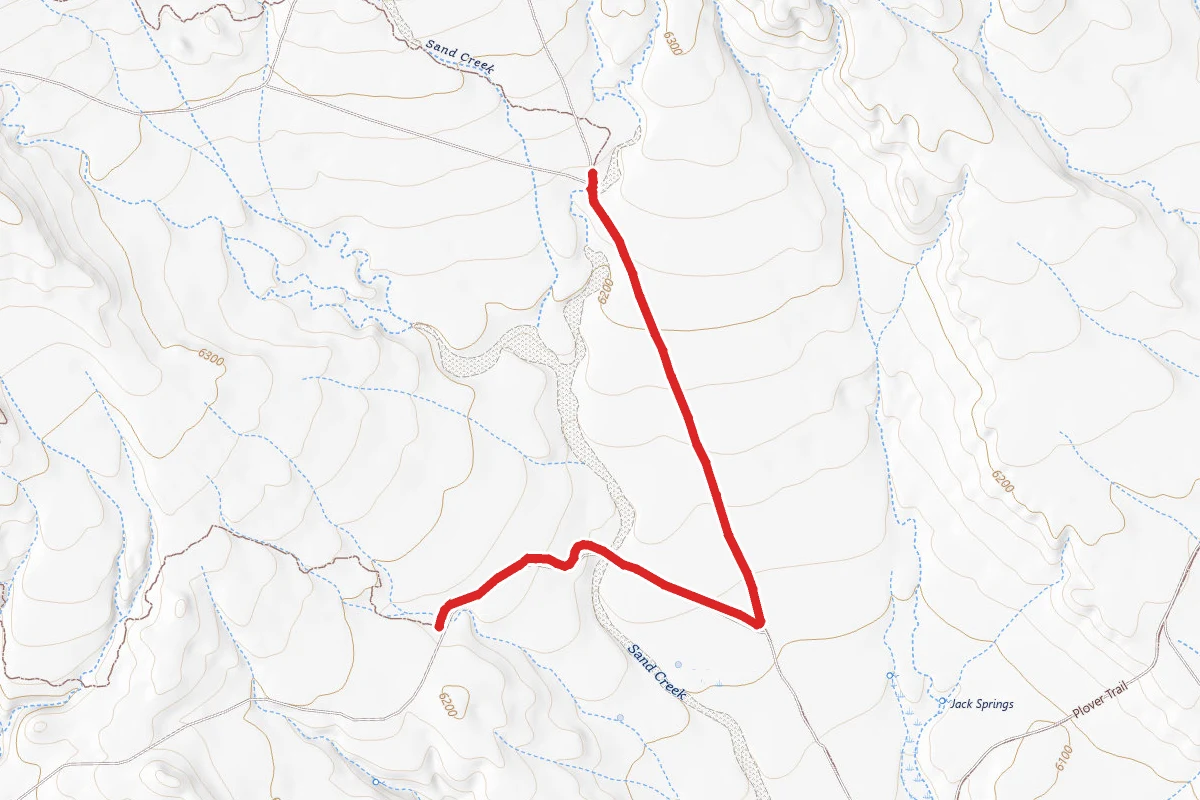 Pronghorn Loop route map
