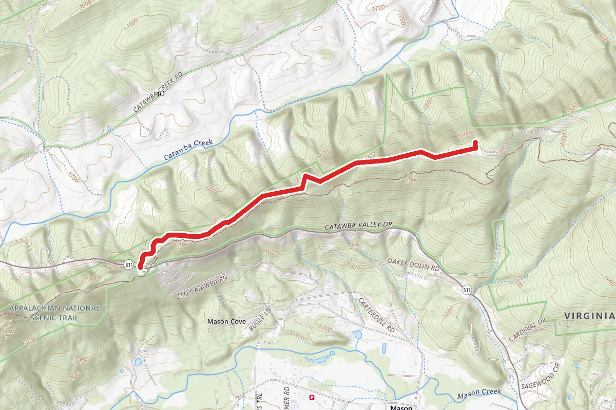 Catawba Mountain via Appalachian Trail
