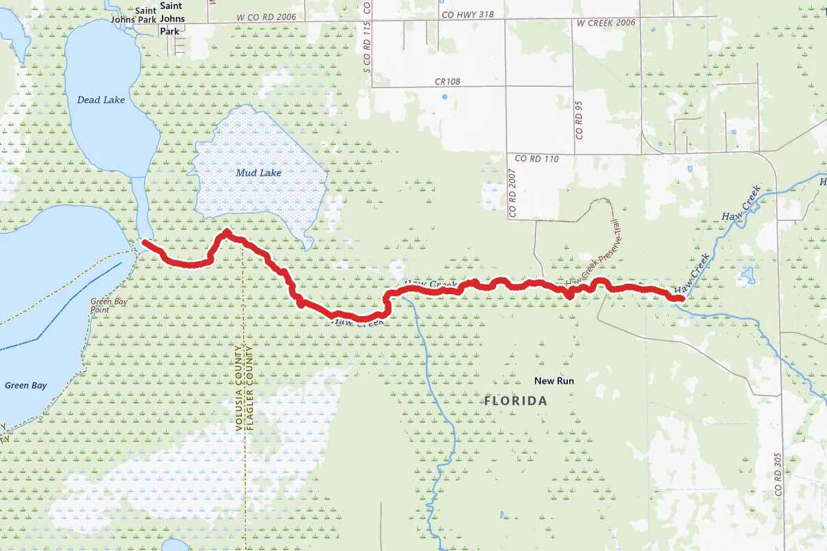 Haw Creek Paddling Trail