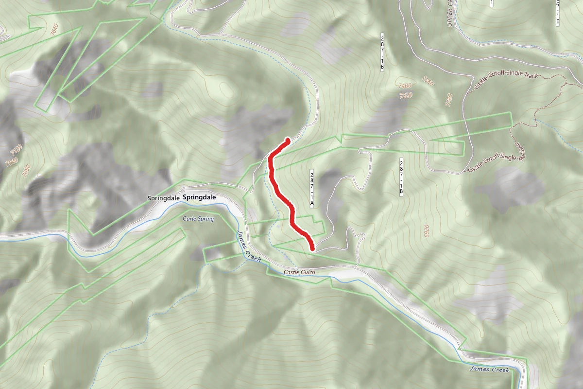 Castle Gulch Spur Road