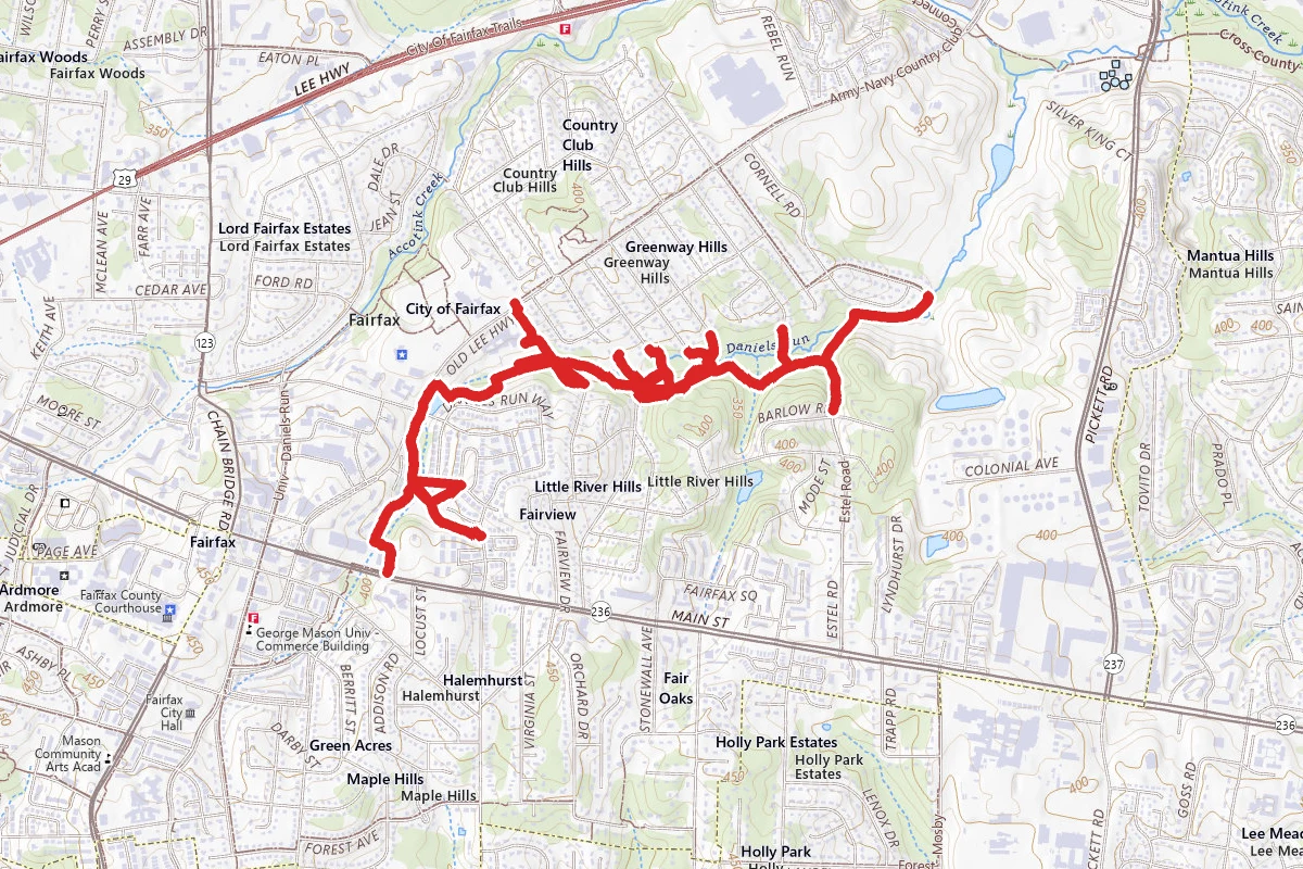 Daniels Run Park Trails