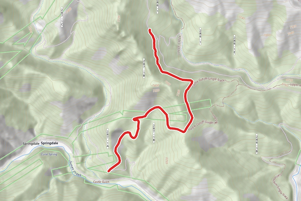 Castle Gulch Spur Road