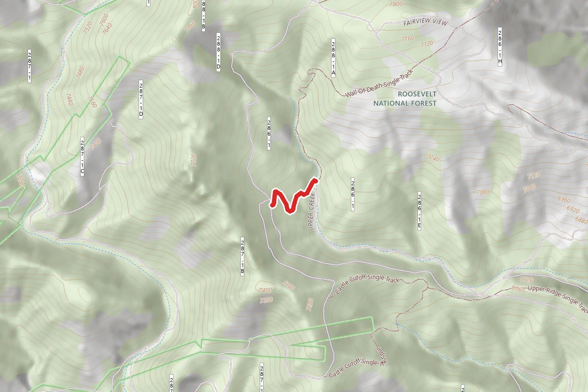 Upper Creek Road route map