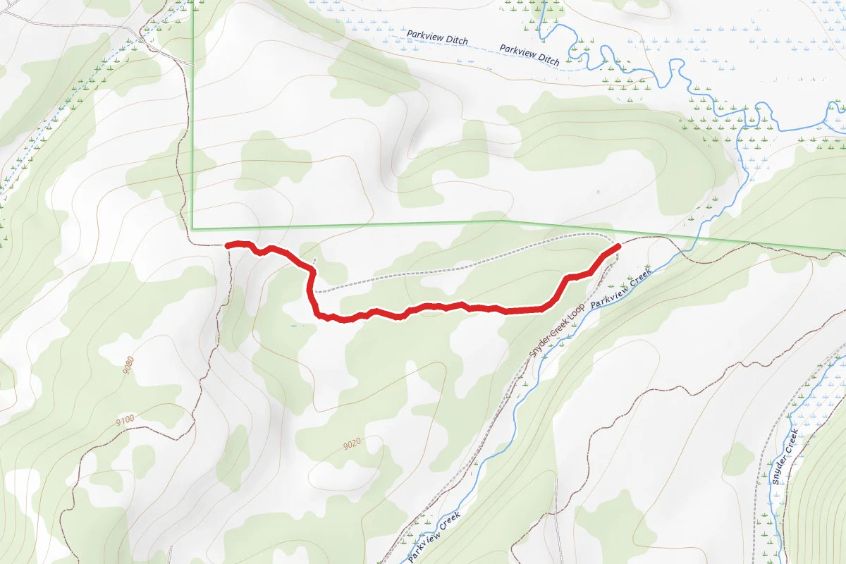 Whiskey Draw Trail route map