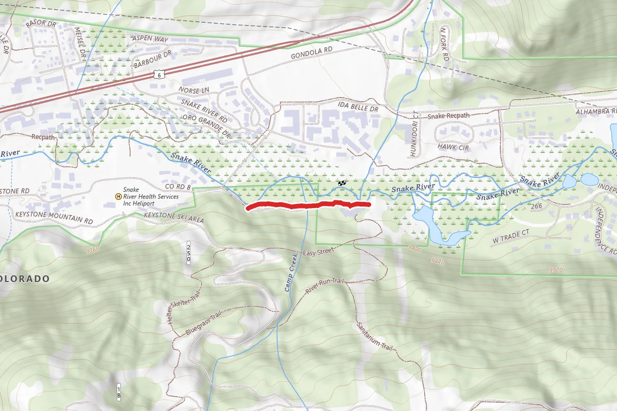 Timbers Trail route map