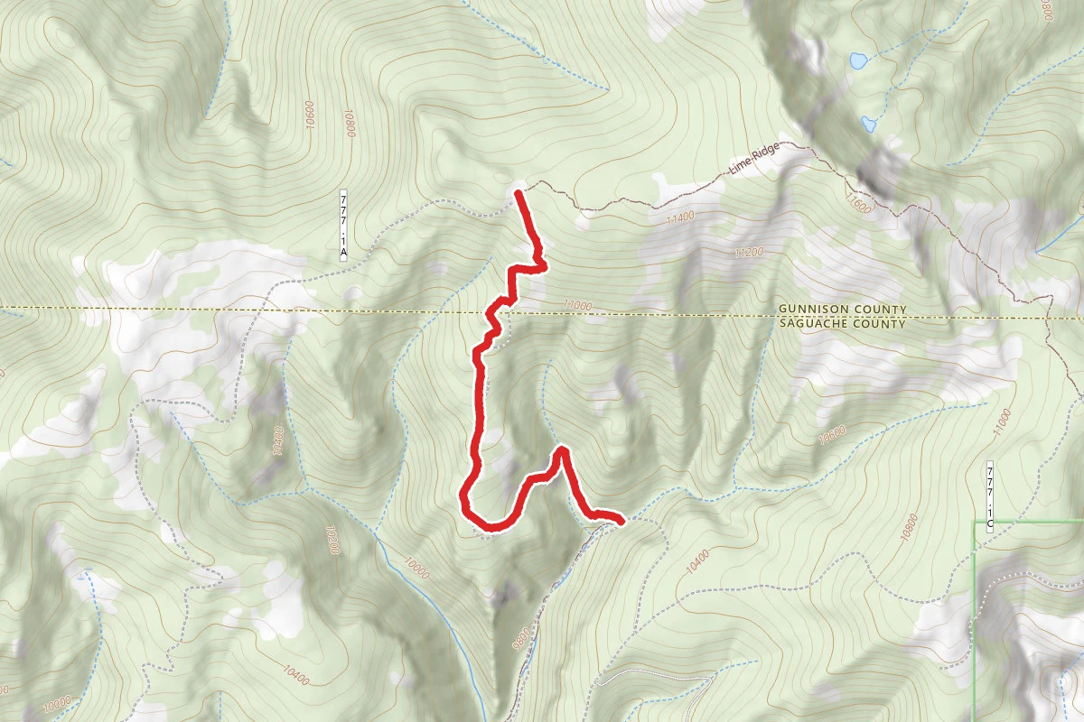 Lime Ridge Trail route map