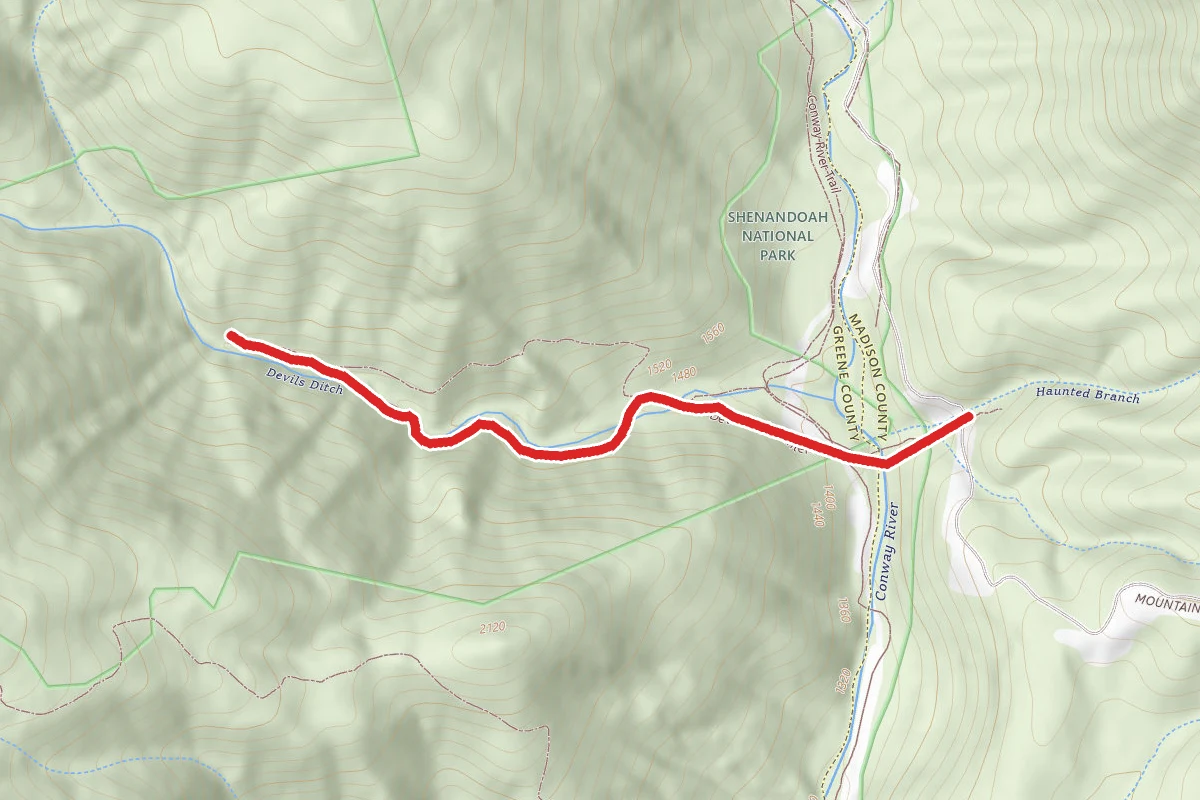 Devils Ditch Hunter Access Trail