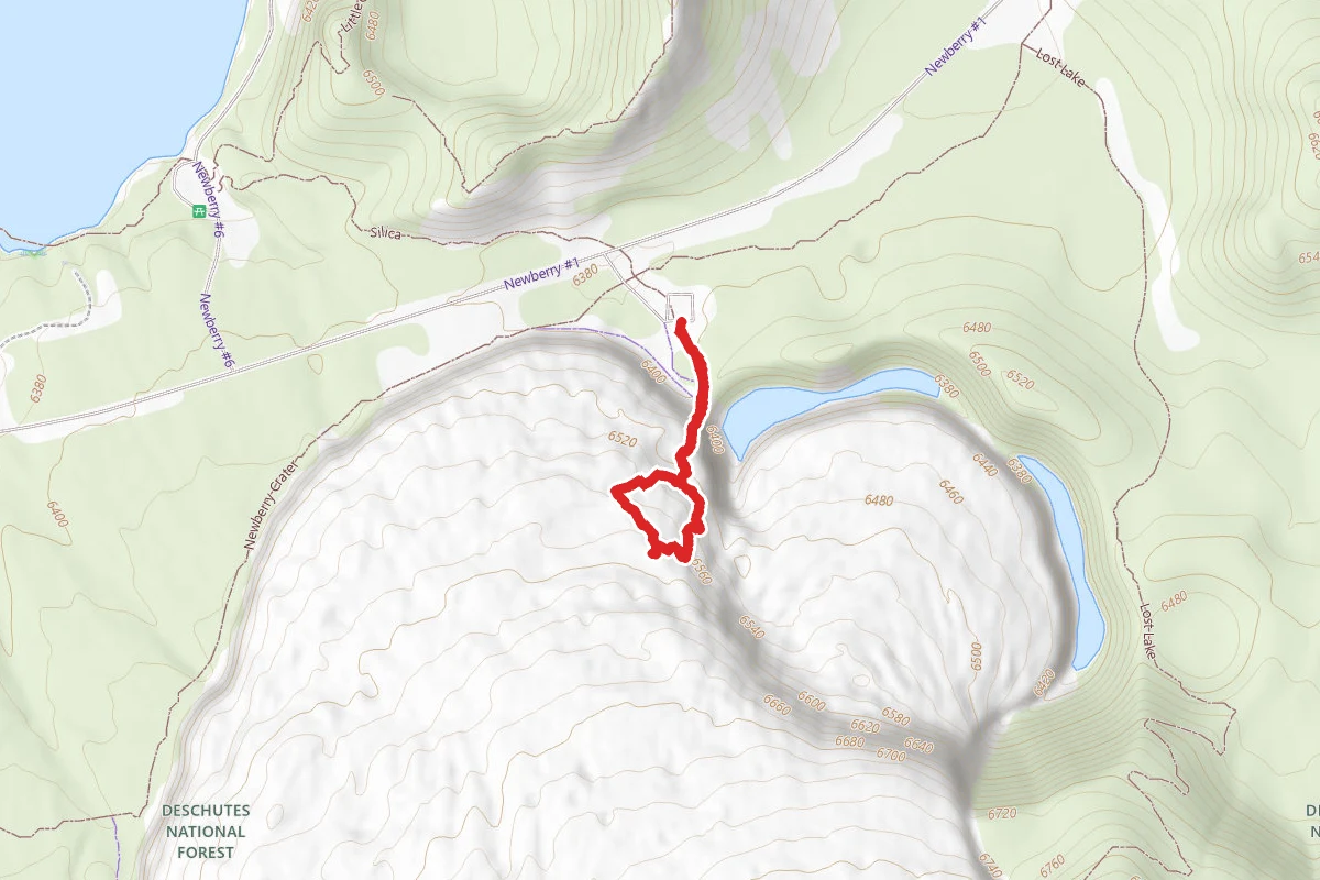 Big Obsidian Flow Trail