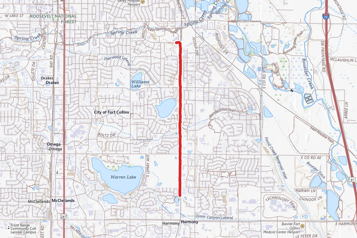 Power Trail route map