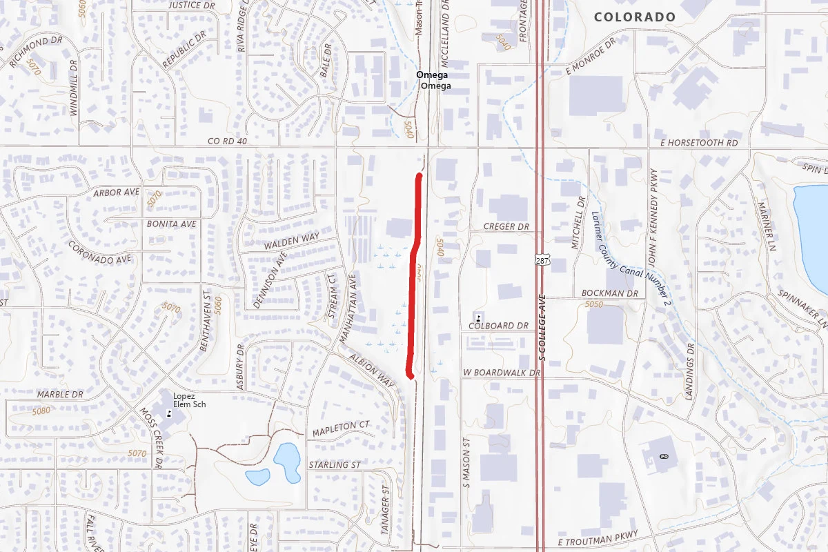 Mason Trail route map