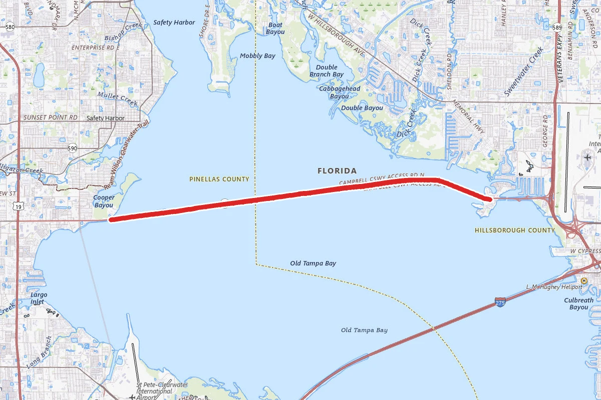 Courtney Campbell Causeway West Trail