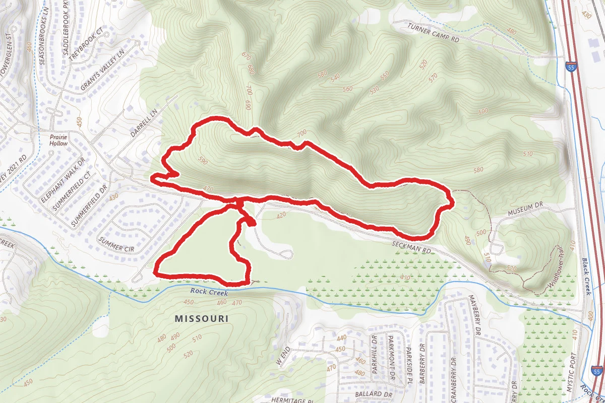 Limestone Hill and Spring Branch Loop