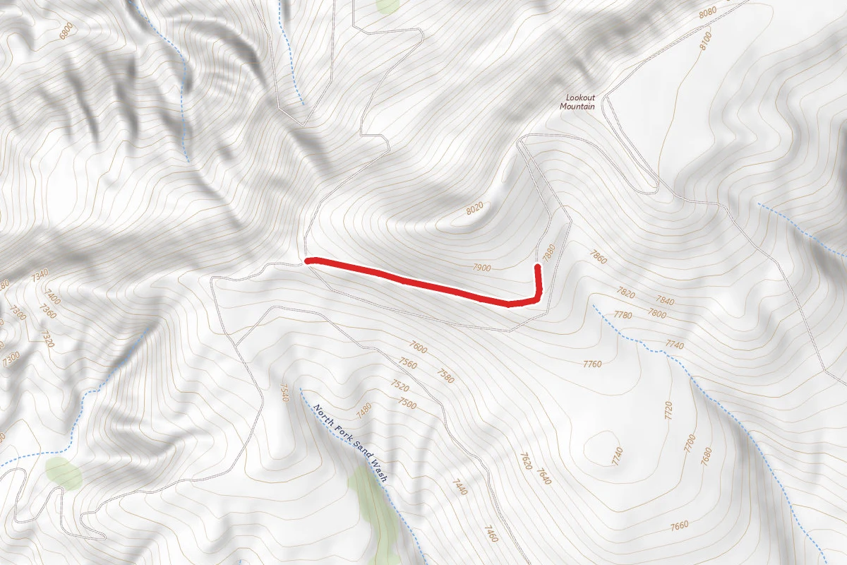 Vermillion Bluffs Road route map