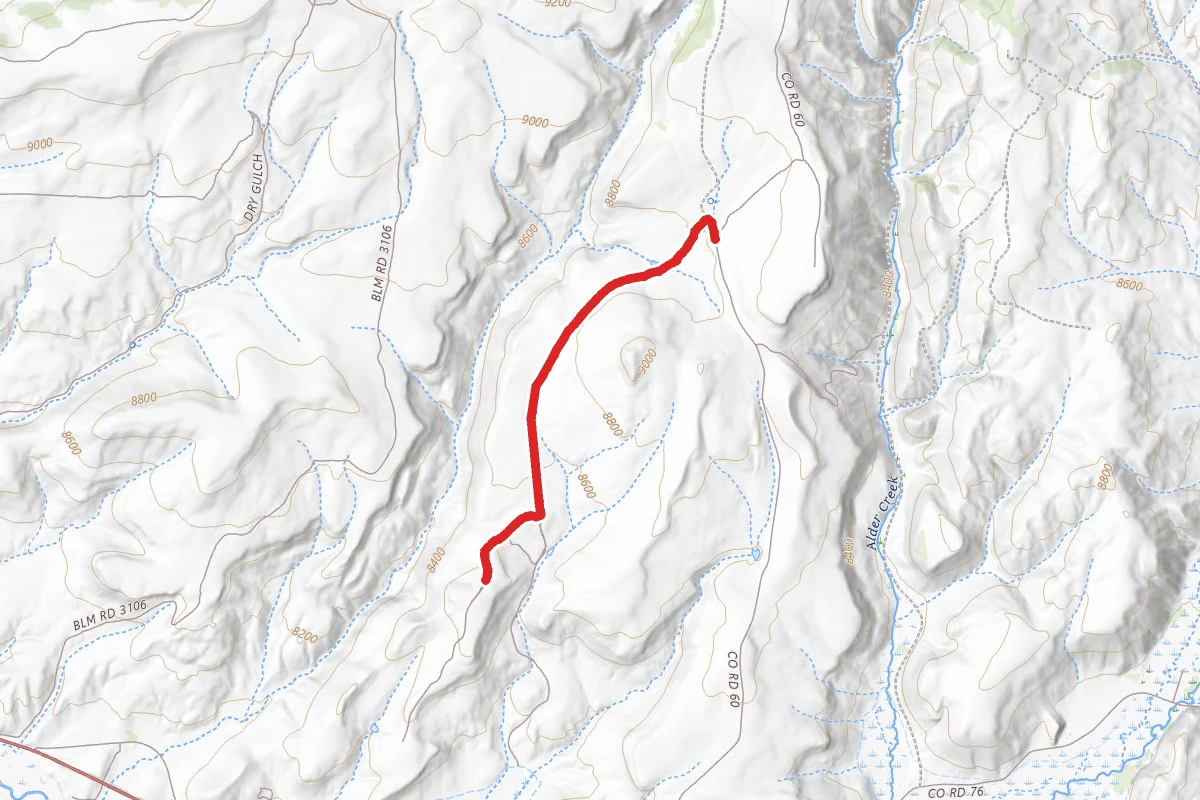 Big Seep Reservoir Road route map