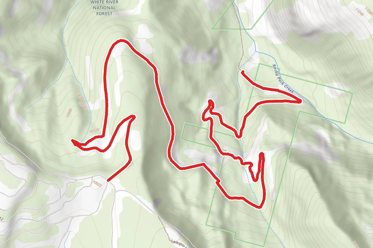 Rocky Fork Trail route map