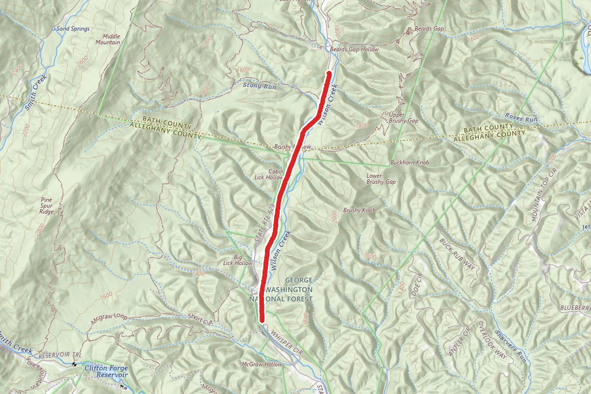 Douthat State Park Road