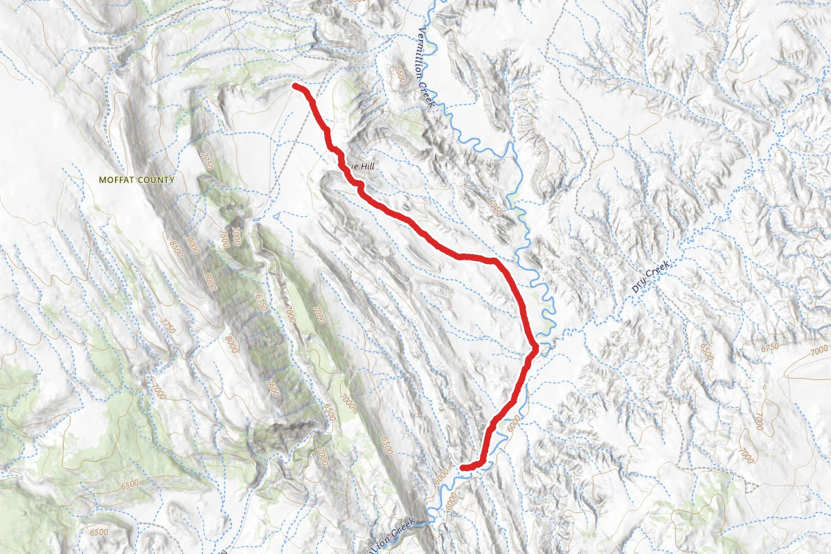 Blue Hill Road route map