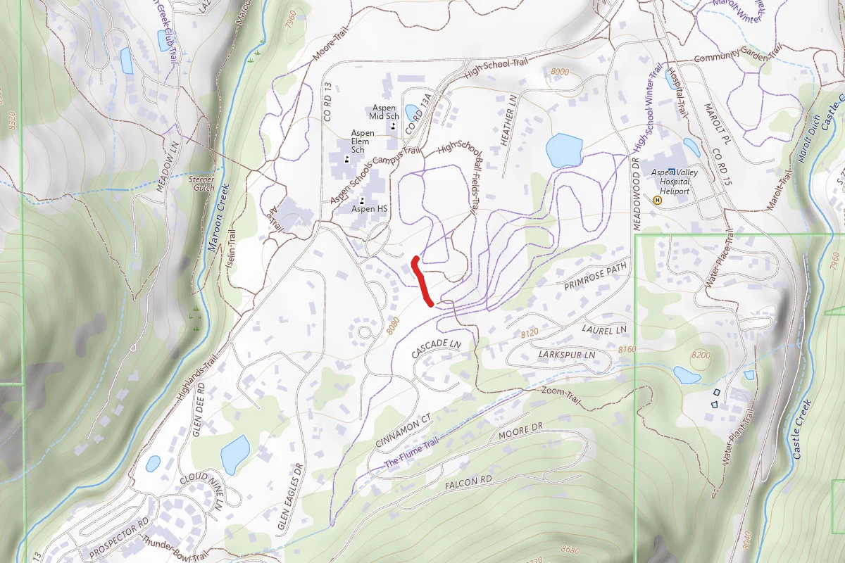 Zoom Trail route map