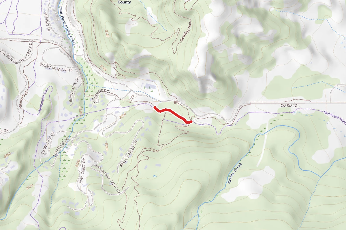 Owl Creek Trail route map