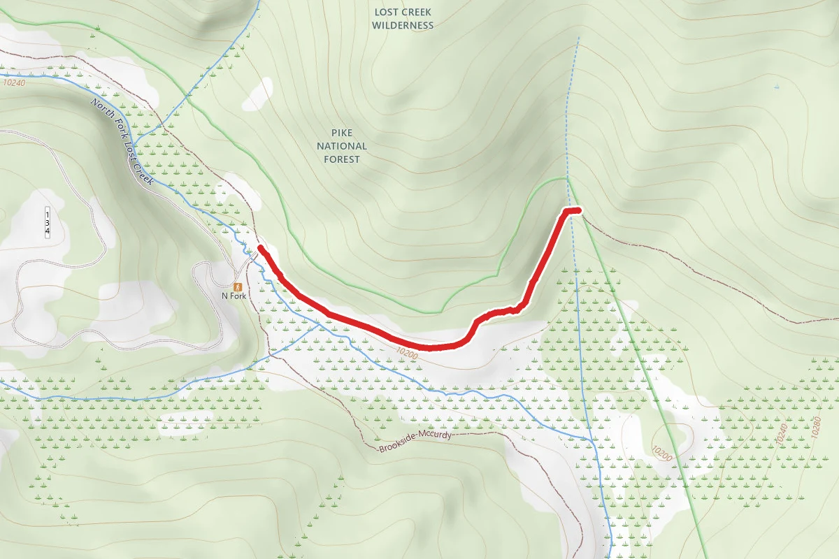 Colorado Trail Segment 4 route map
