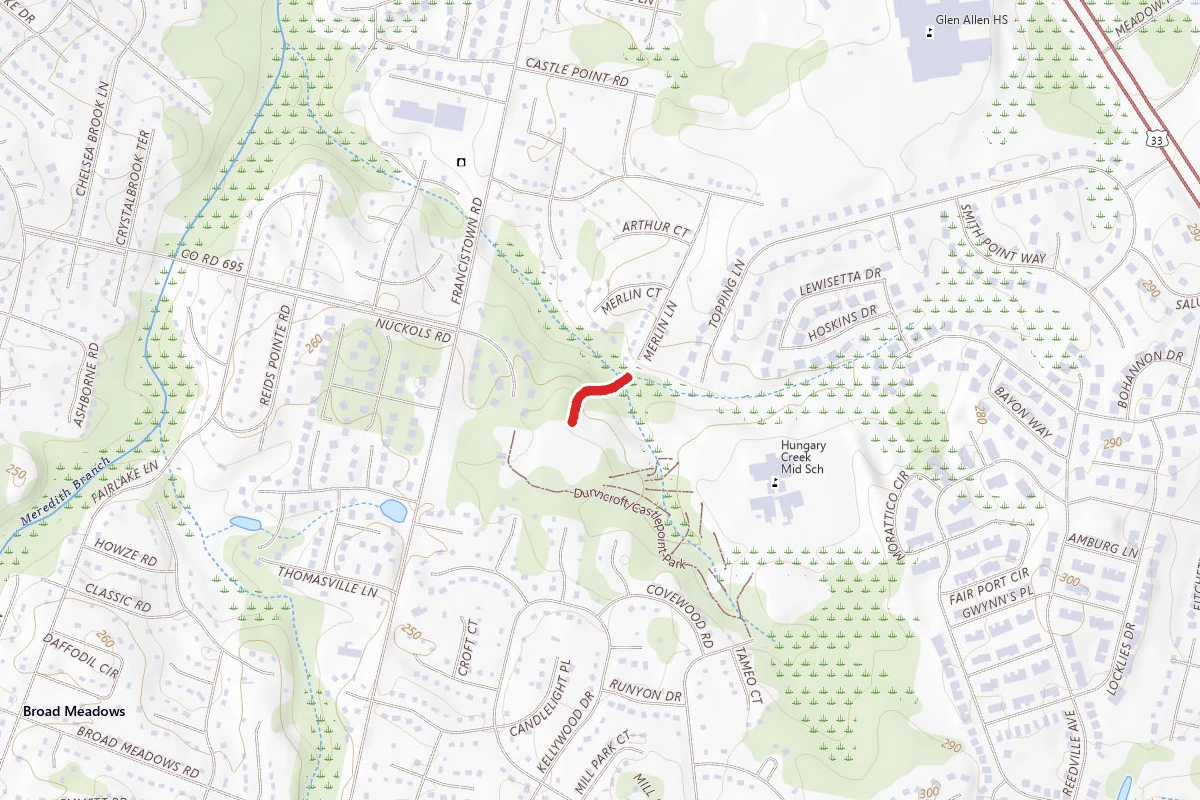 Dunncroft/Castlepoint Park Access Trail