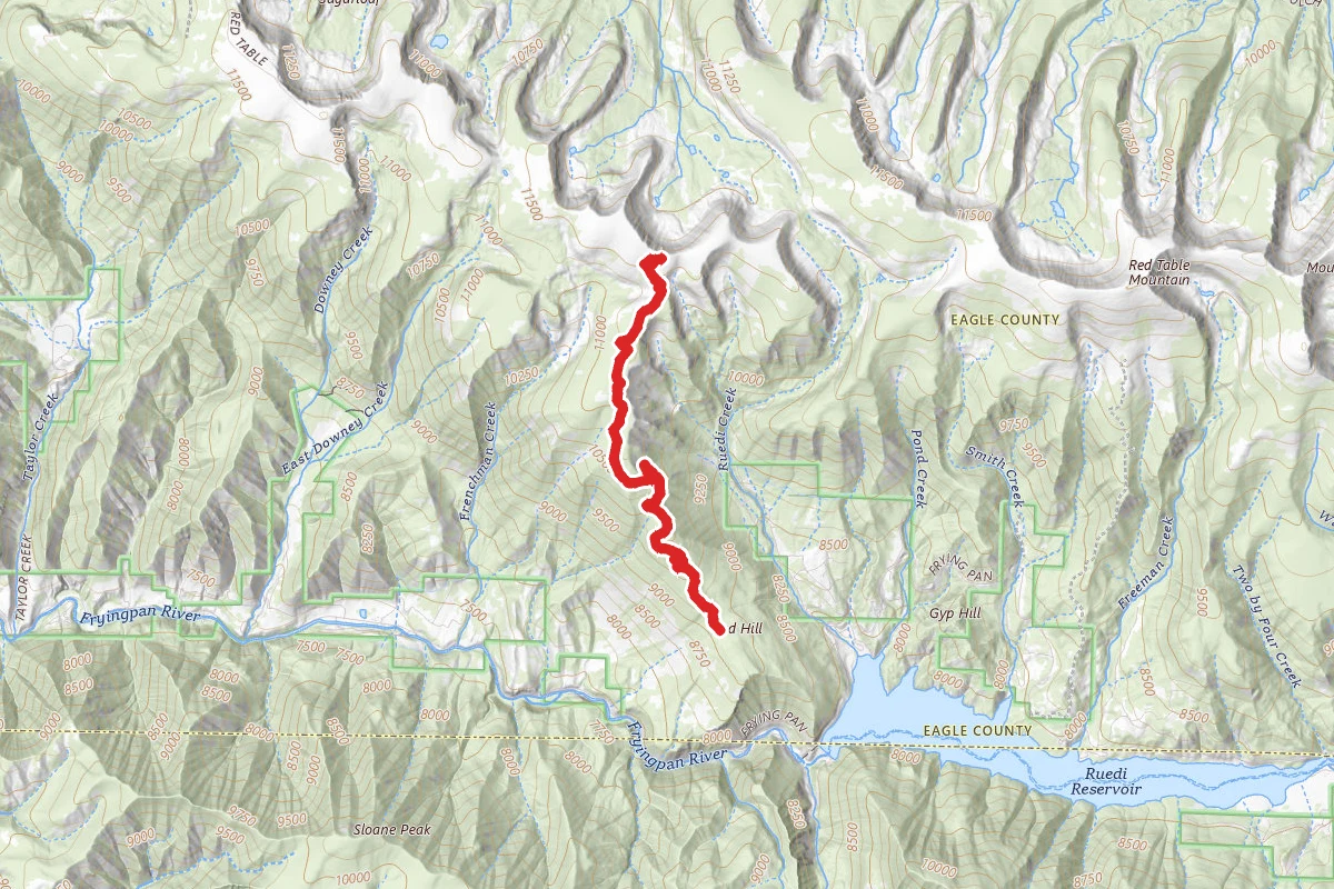 Ruedi Overlook Trail