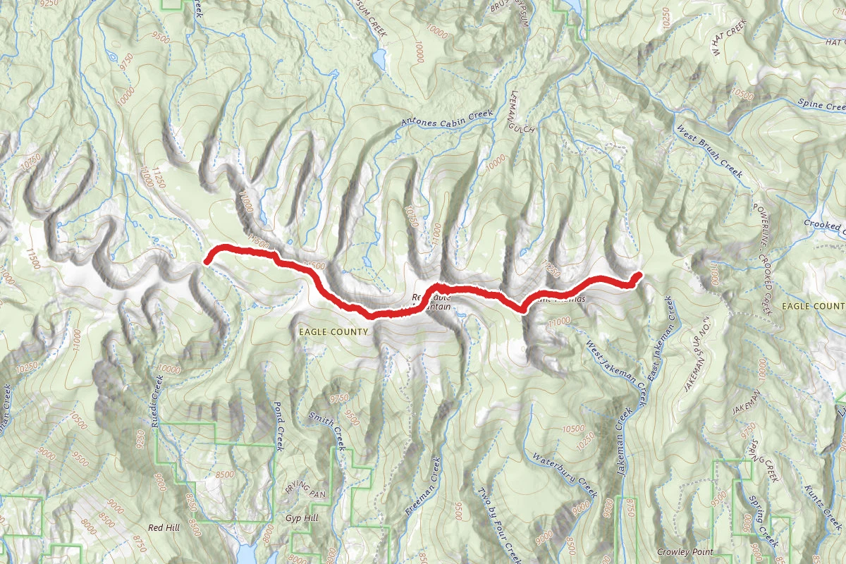 Mount Thomas Trail route map