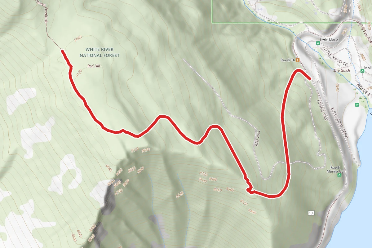 Ruedi Overlook Trail