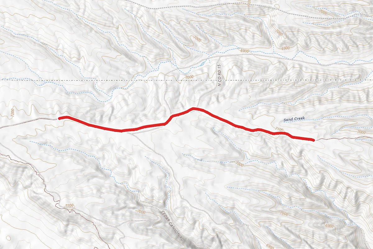 Canyon Trail route map